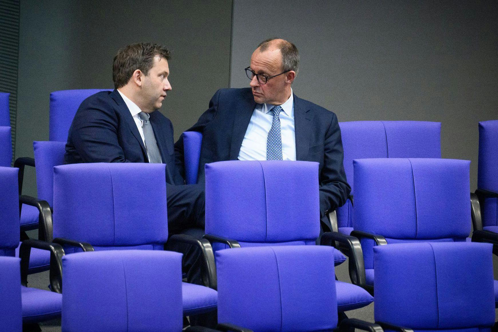 Friedrich Merz im Gespräch mit Lars Klingbeil: Geht die CDU auf SPD-Forderungen bei Steuern ein?