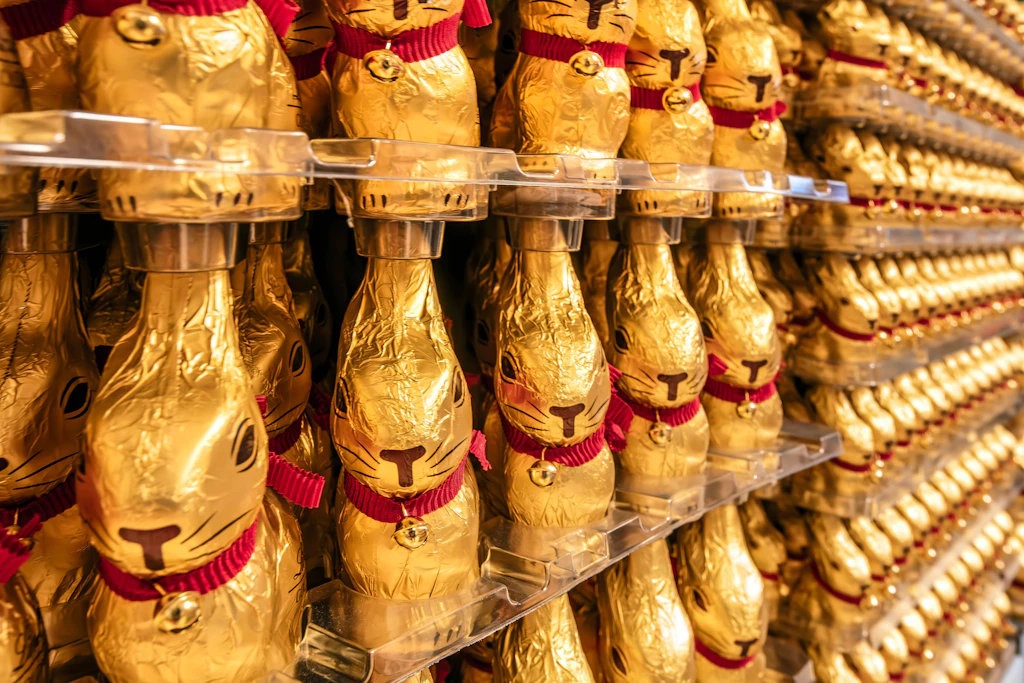 Teure Markenware bleibt liegen: Viele Lindt-Osterhasen fanden trotz Rabatten keinen Käufer.