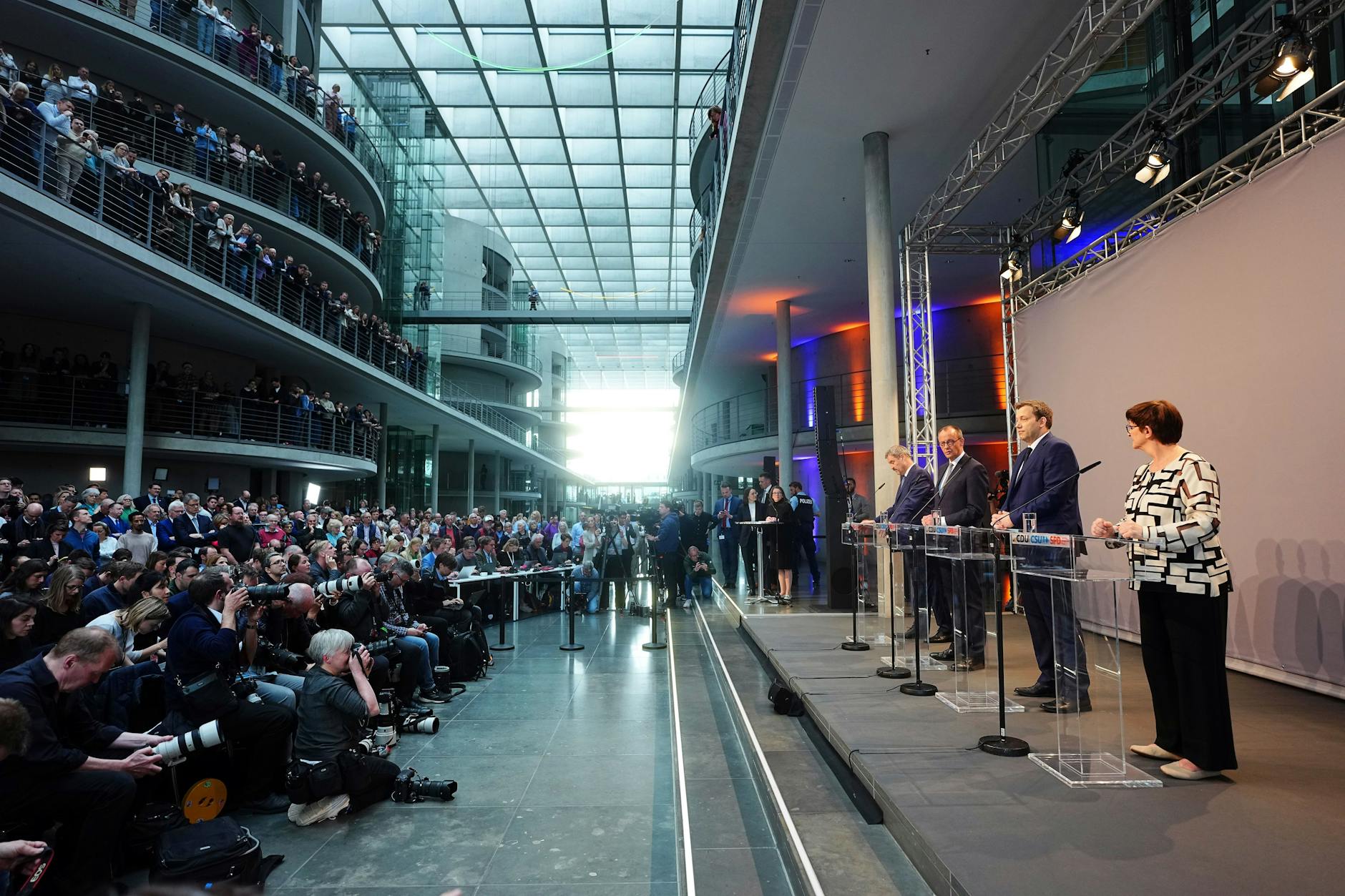 Vorstellung des Koalitionsvertrages im Paul-Löbe-Haus