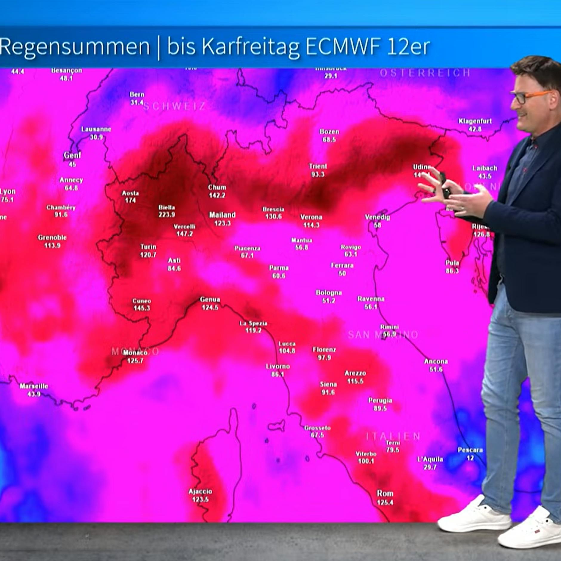 Krasse Regenfälle vorhergesagt: Wo die Osterwoche weggeschwemmt wird
