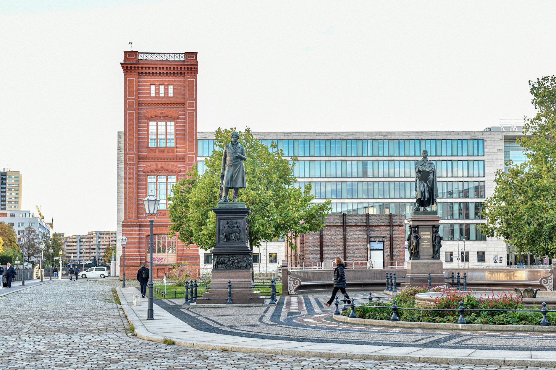 Seit 2002 steht die Musterfassade der Bauakademie in Berlin-Mitte.