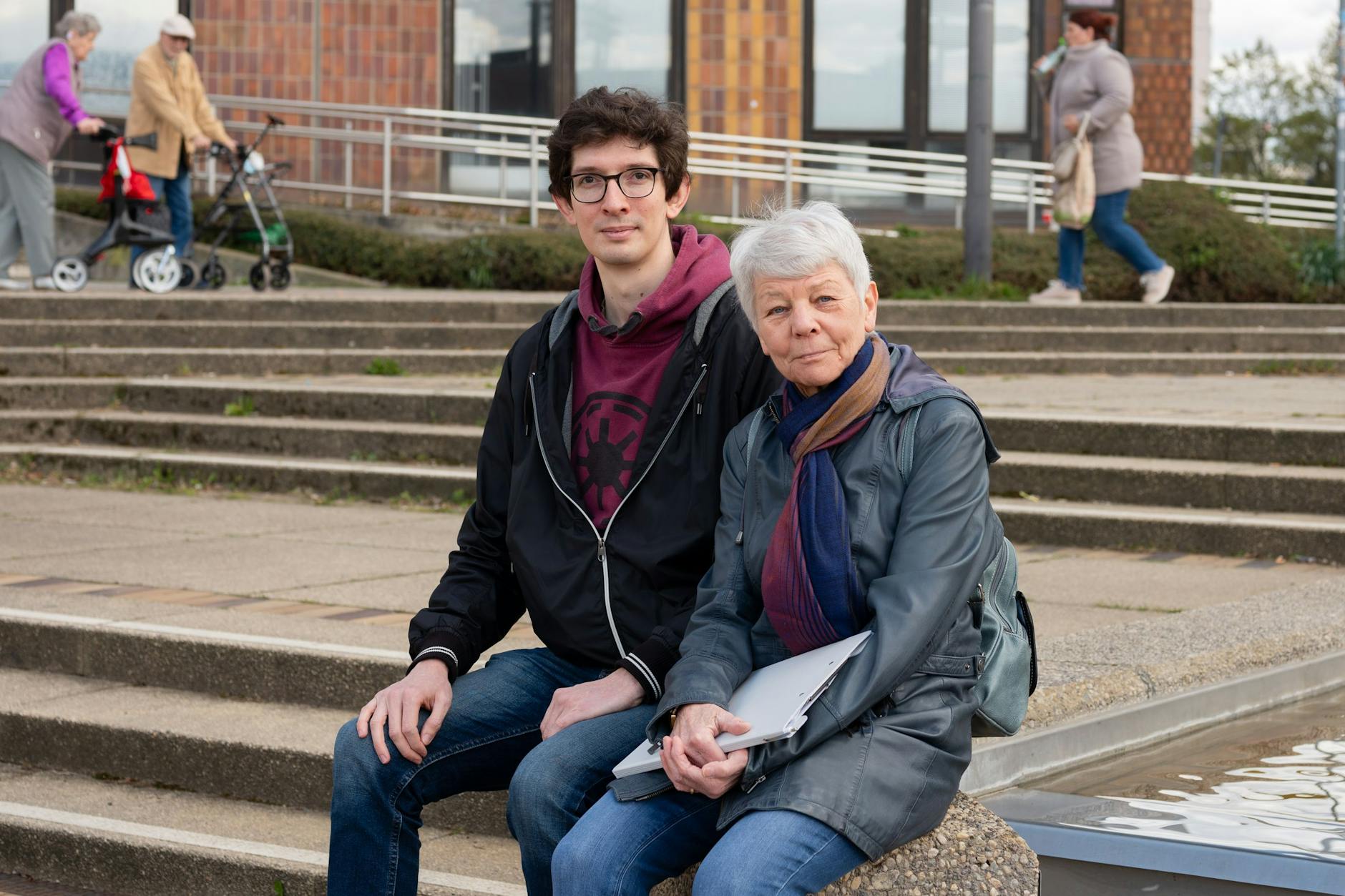 Markus Berg und Marika Wagner von der Anwohnerinitiative gegen die Luxuswohntürme
