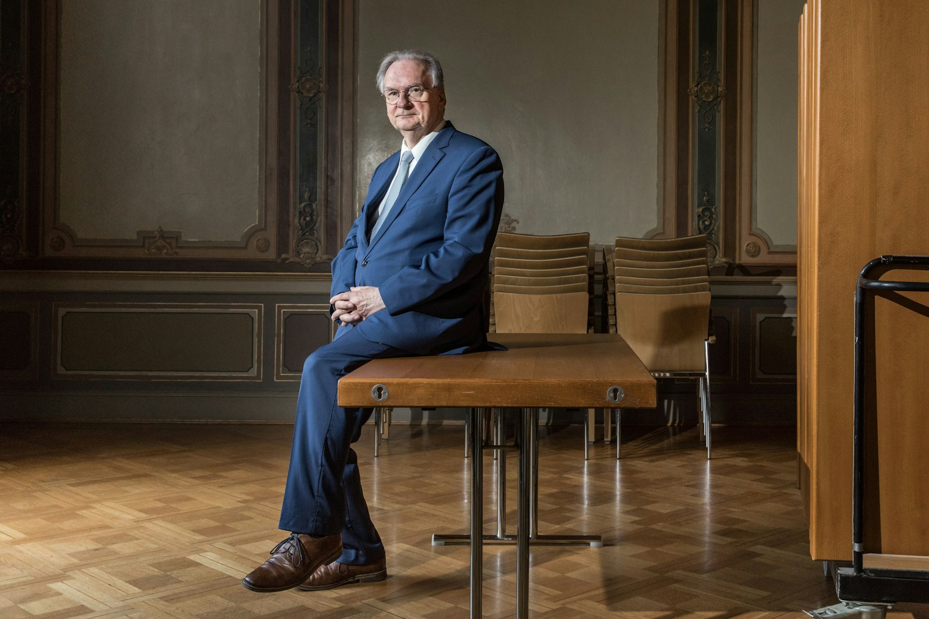 Reiner Haseloff in der Staatskanzlei in Magdeburg.