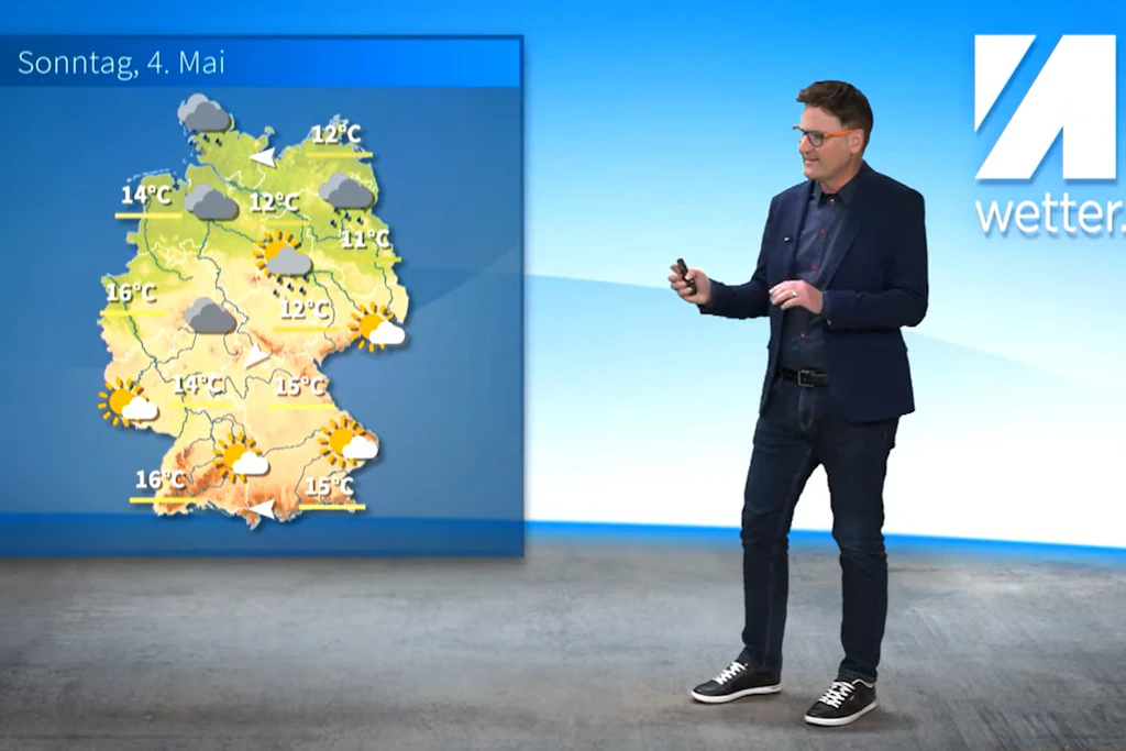 Kurz nach dem 1. Mai ist die Schönwetterphase, die an diesem Wochenende beginnt, wieder vorbei. Innerhalb von 24 Stunden fallen die Temperaturen um bis zu 13 Grad. Dominik Jung von wetter.net erklärt die Wetterkarte für den 4. Mai.