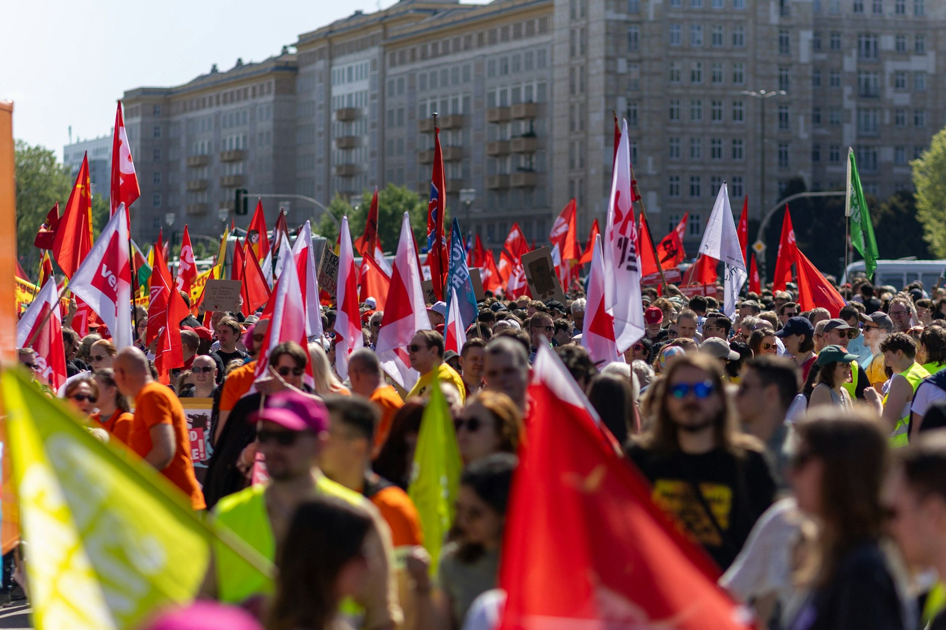 Auch der Deutsche Gewerkschaftsbund demonstriert traditionell am 1. Mai.