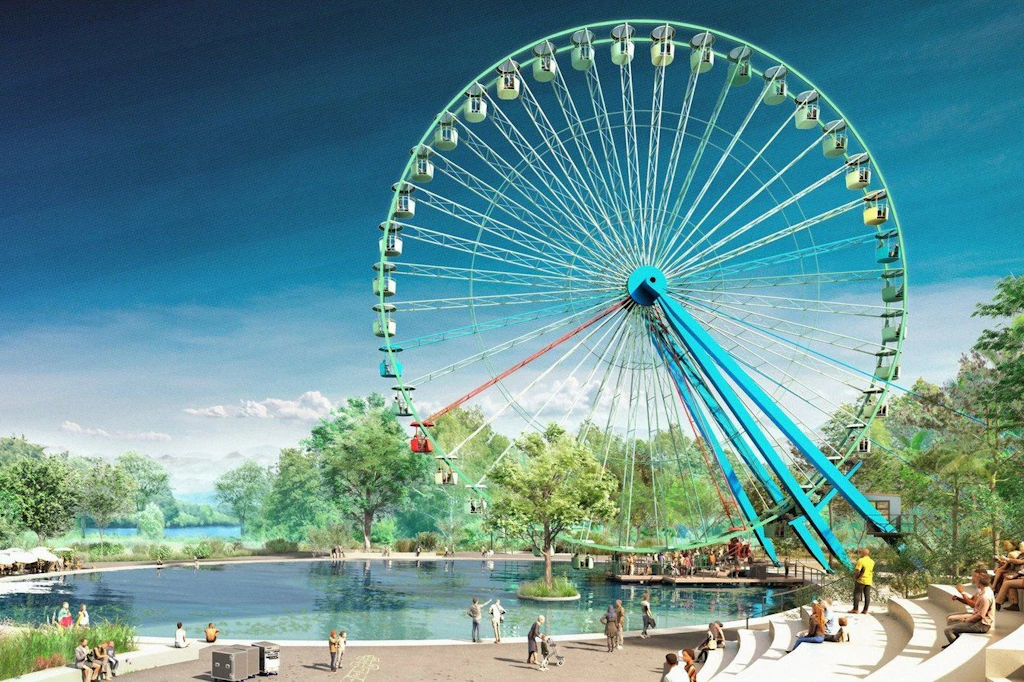 Der Entwurf für das Riesenrad im Spreepark macht Eindruck. 