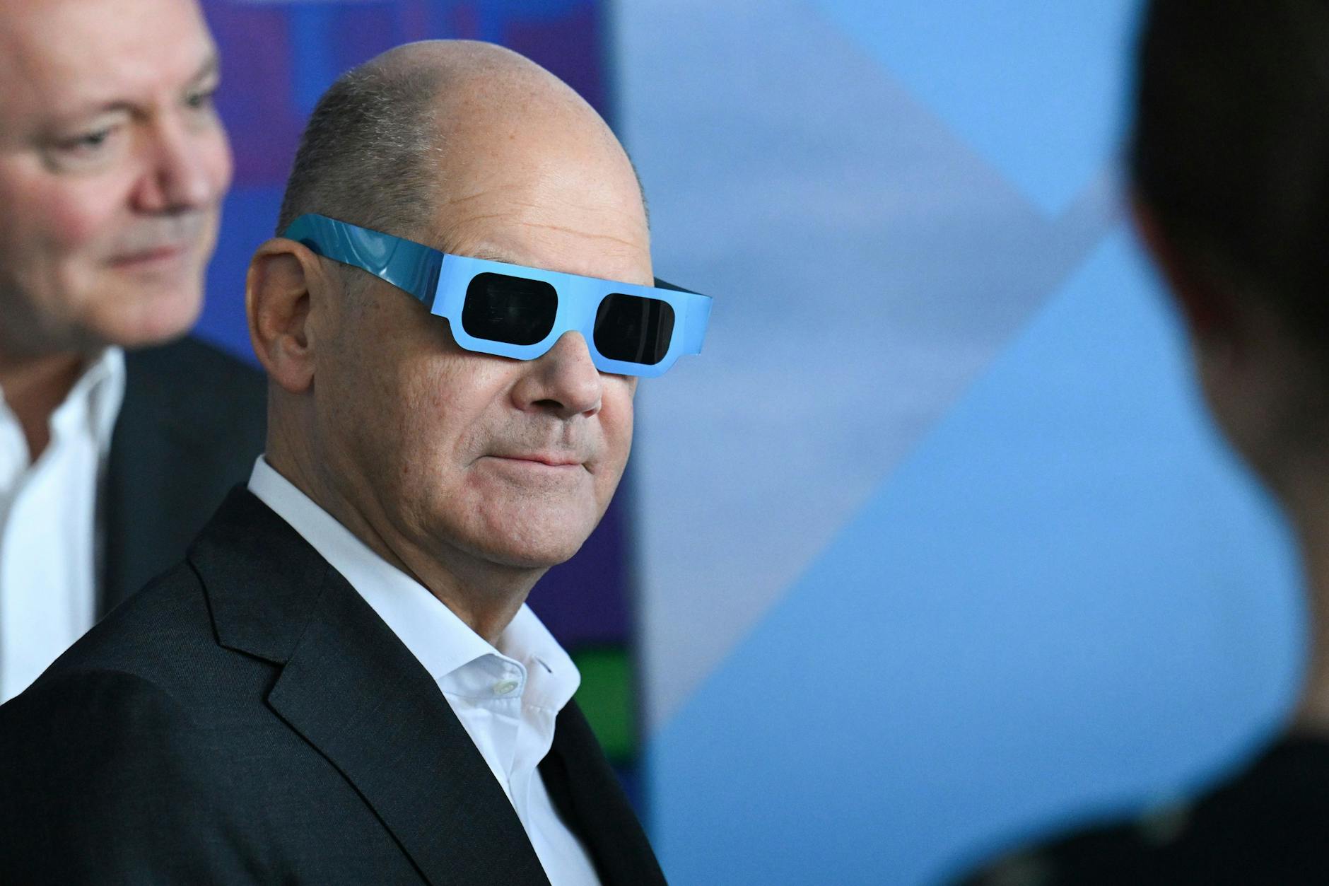 Olaf Scholz (SPD), geschäftsführender Bundeskanzler, im April auf dem jährlichen "Girls' Day" im Bundeskanzleramt.