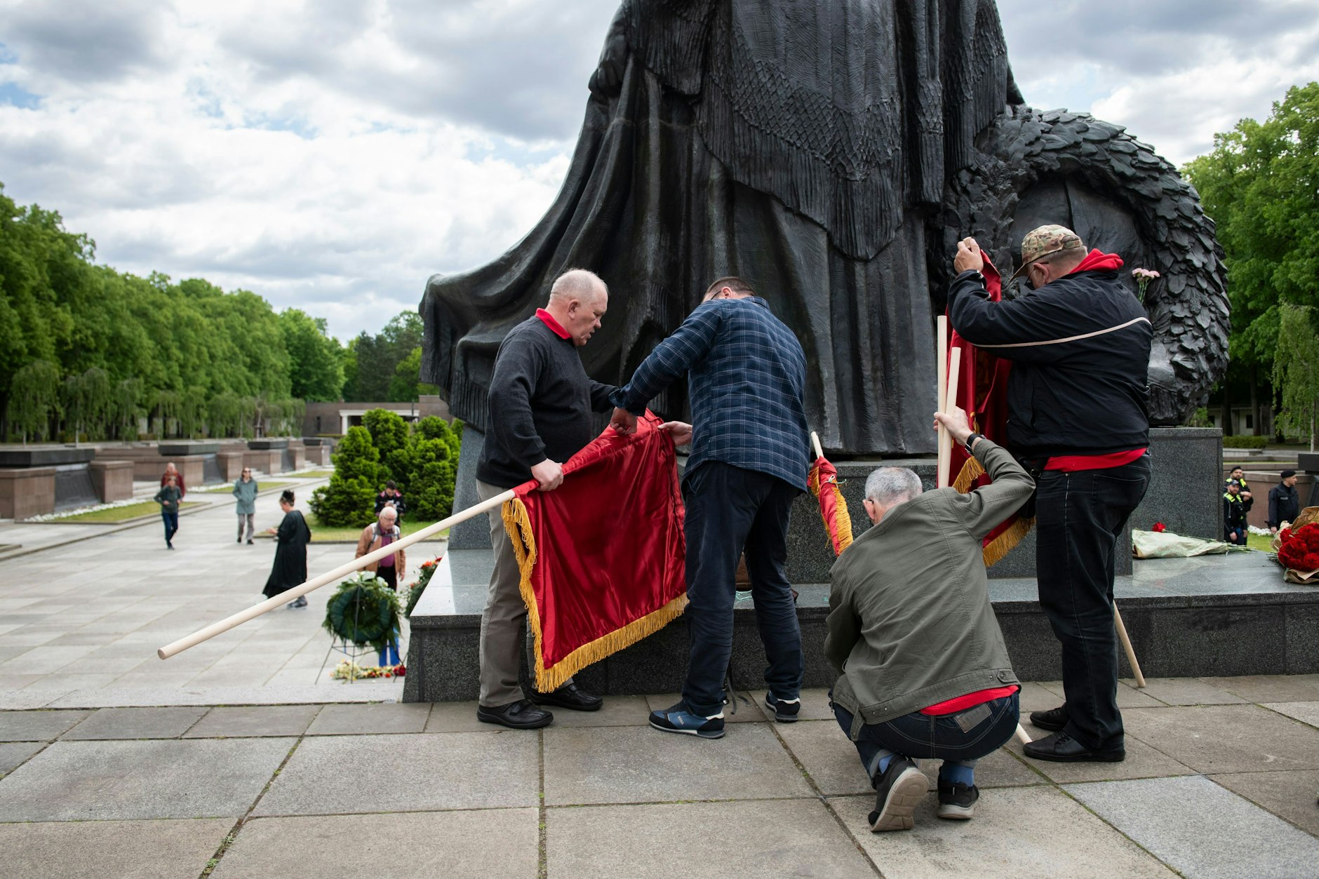 Zahlreiche Vertreter der früheren Sowjetrepubliken sind am 8.Mai vor Ort.