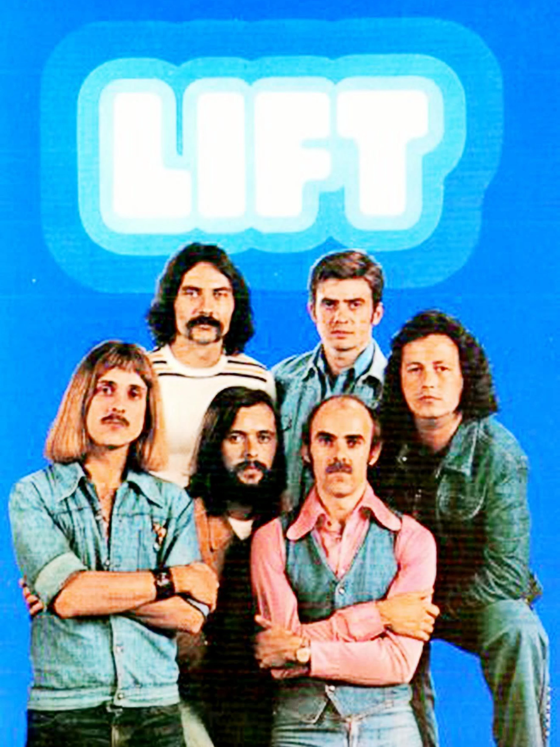 Die Autogrammkarte der Band aus den 70ern - mit Sänger Henry Pacholski (hinten, links), Keyboarder Michael Heubach (vorne, links) und Bassist und Bandleader Gerhard Zachar (vorne, mit verschränkten Armen).