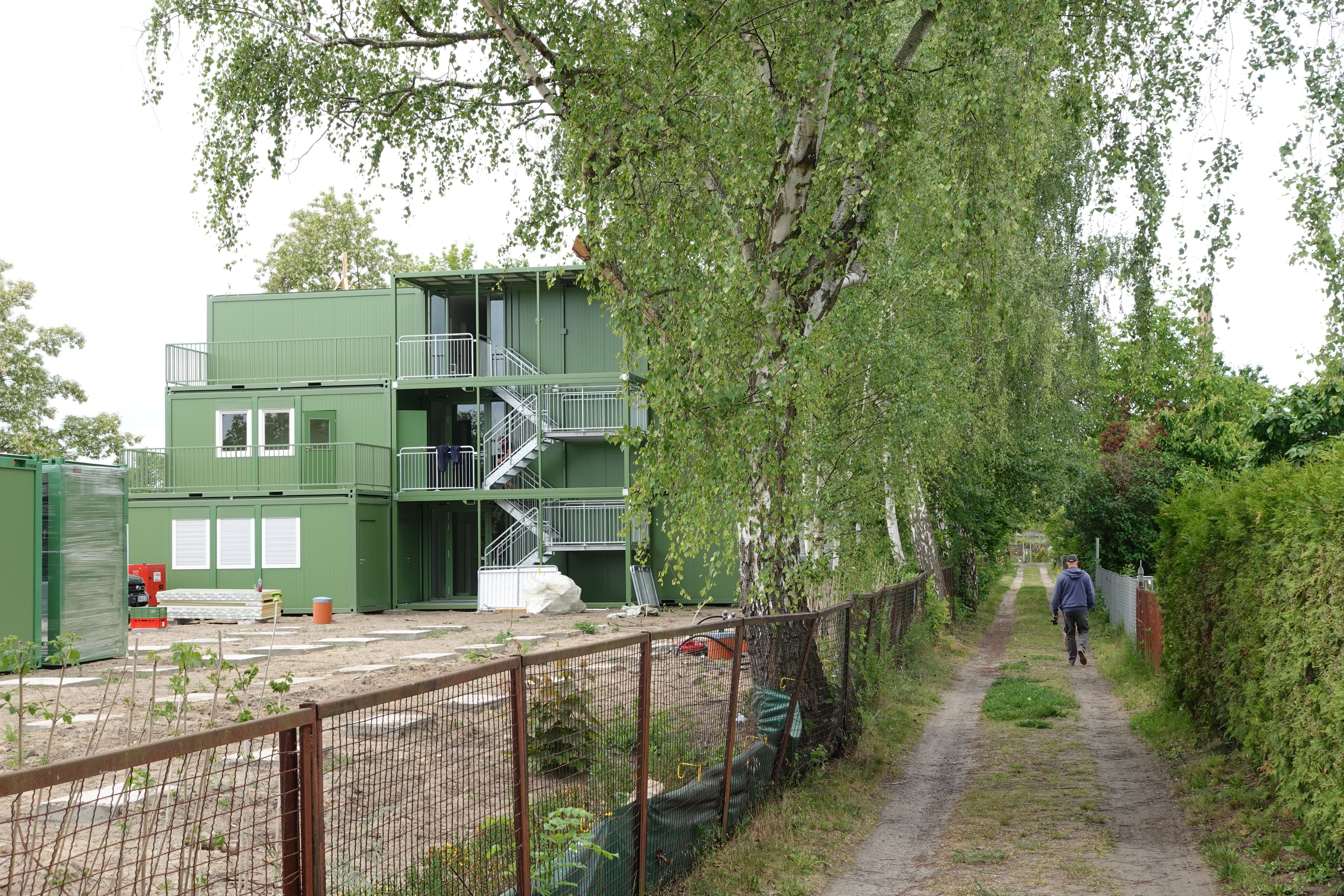 Direkt neben Kleingärten: Hier entsteht eine neue Flüchtlingsunterkunft