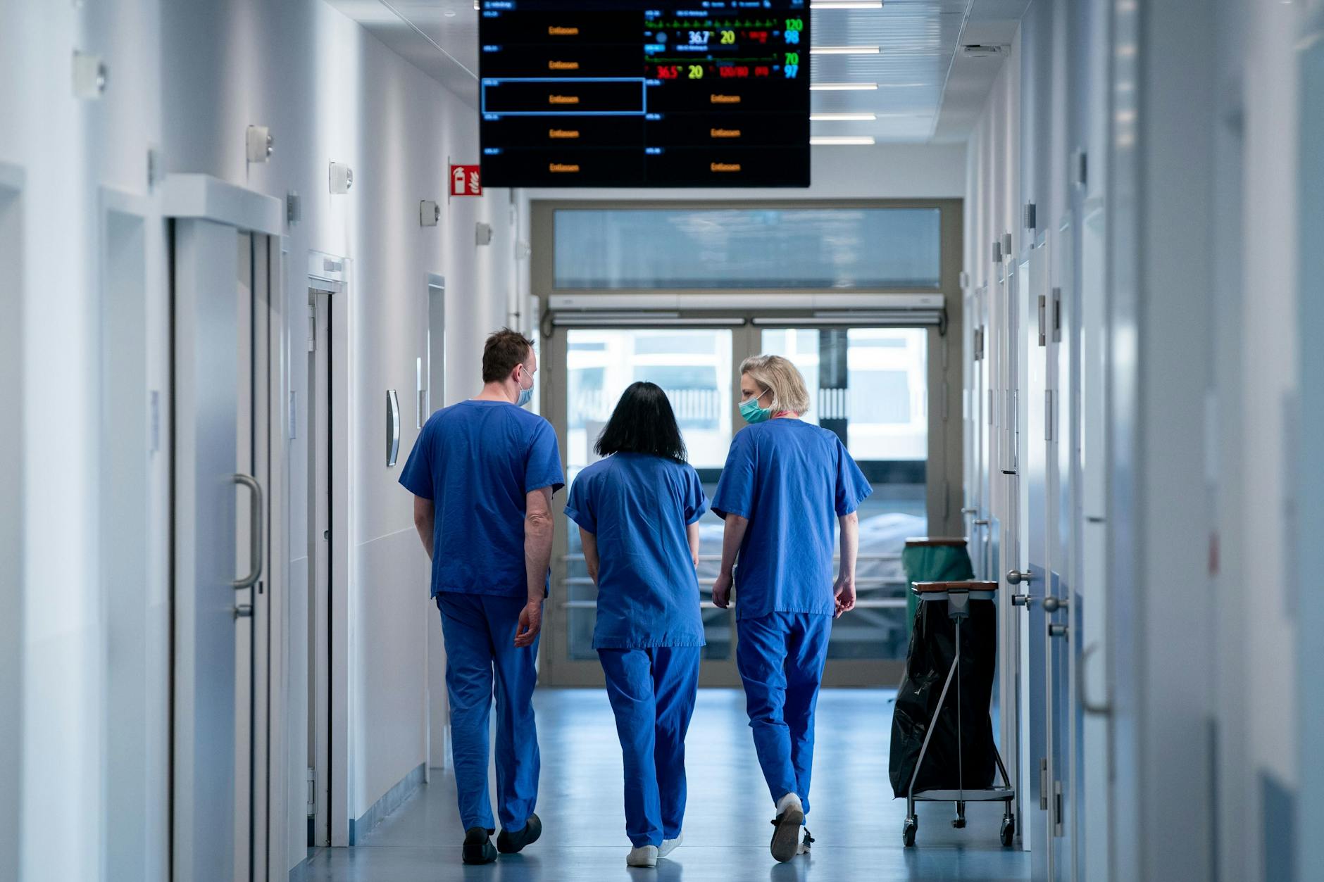 Ärzte auf der Intensivstation des Vivantes-Klinikums in Berlin