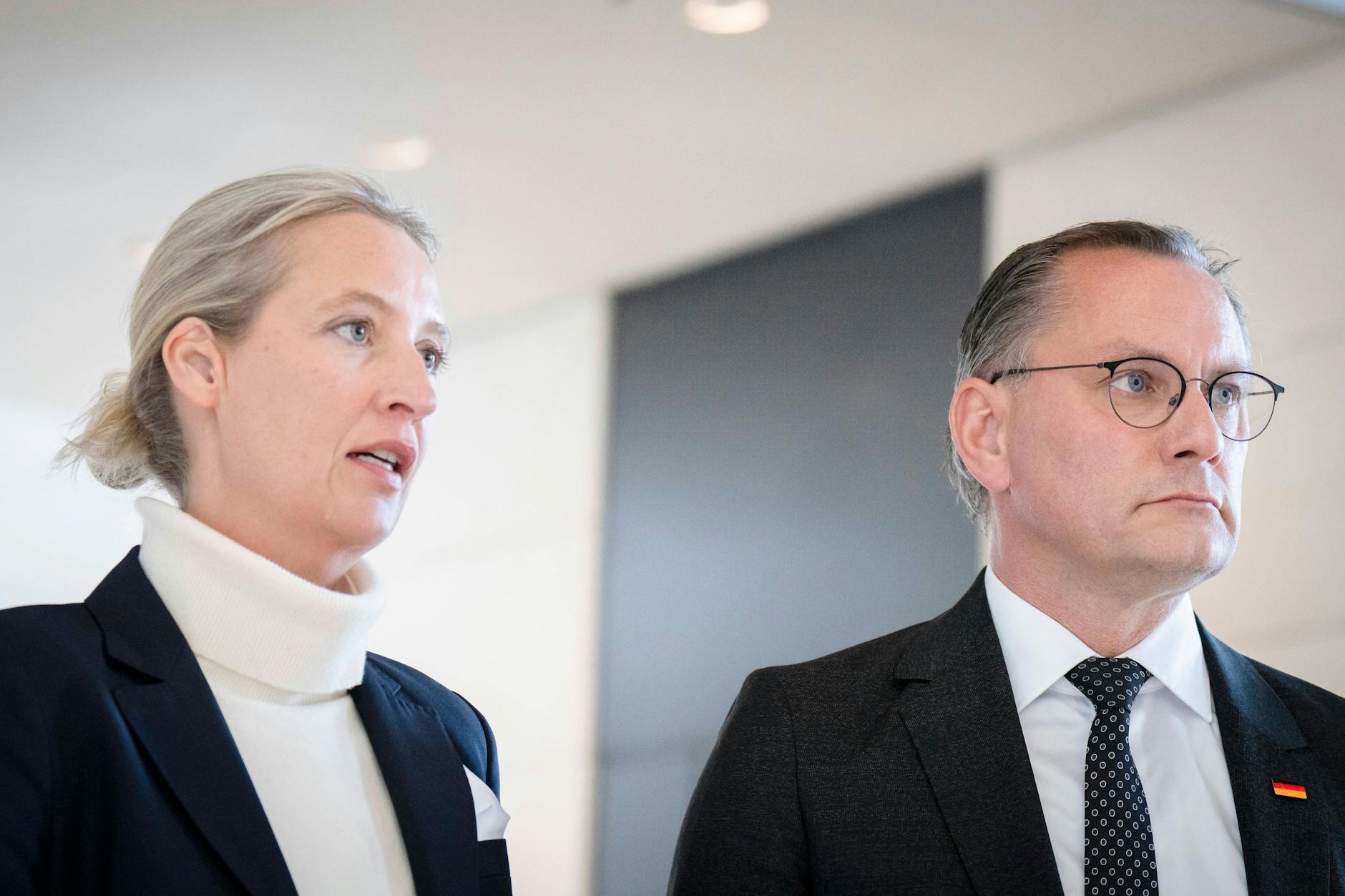 Die Fraktionsvorsitzenden der AfD, Tino Chrupalla und Alice Weidel.