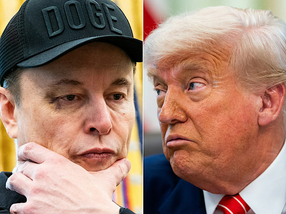 Elon Musk (l.) will eine eigene Partei gründen, Trump hat sich dazu geäußert.