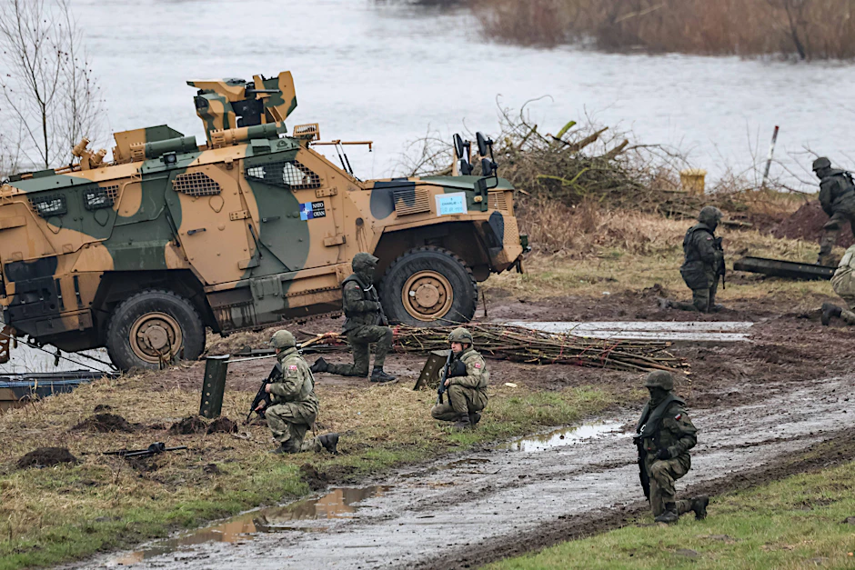Nato-Militärübung im polnischen Korzeniewo Anfang 2024