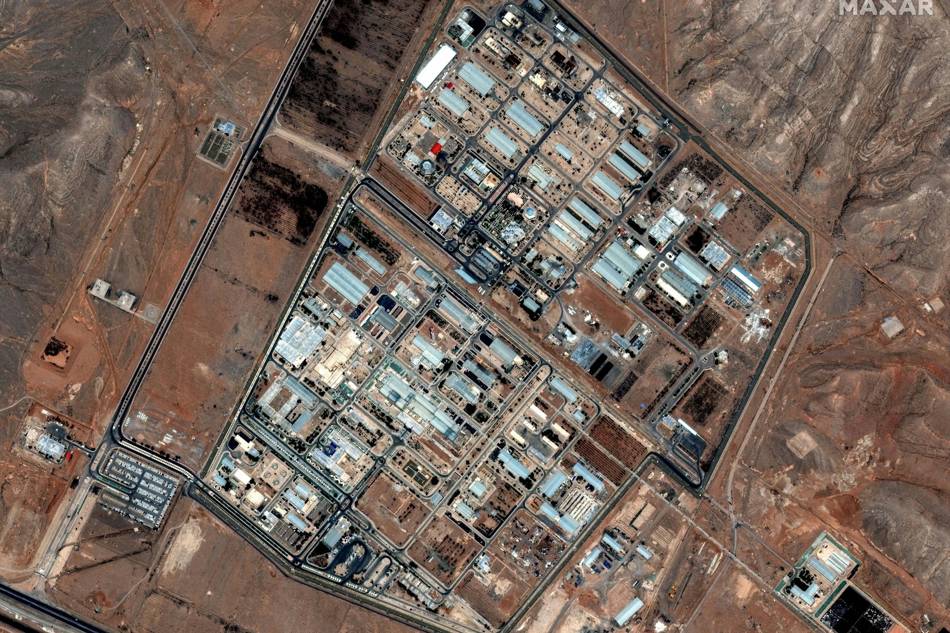 Dieses von Maxar Technologies zur Verfügung gestellte Satellitenbild zeigt die Atomanlage Isfahan im Iran.