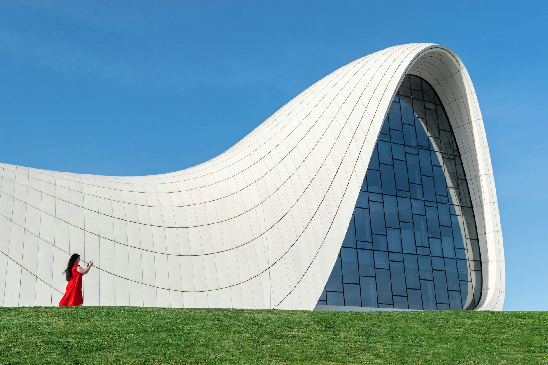 Das Heydar Aliyev Center in Baku