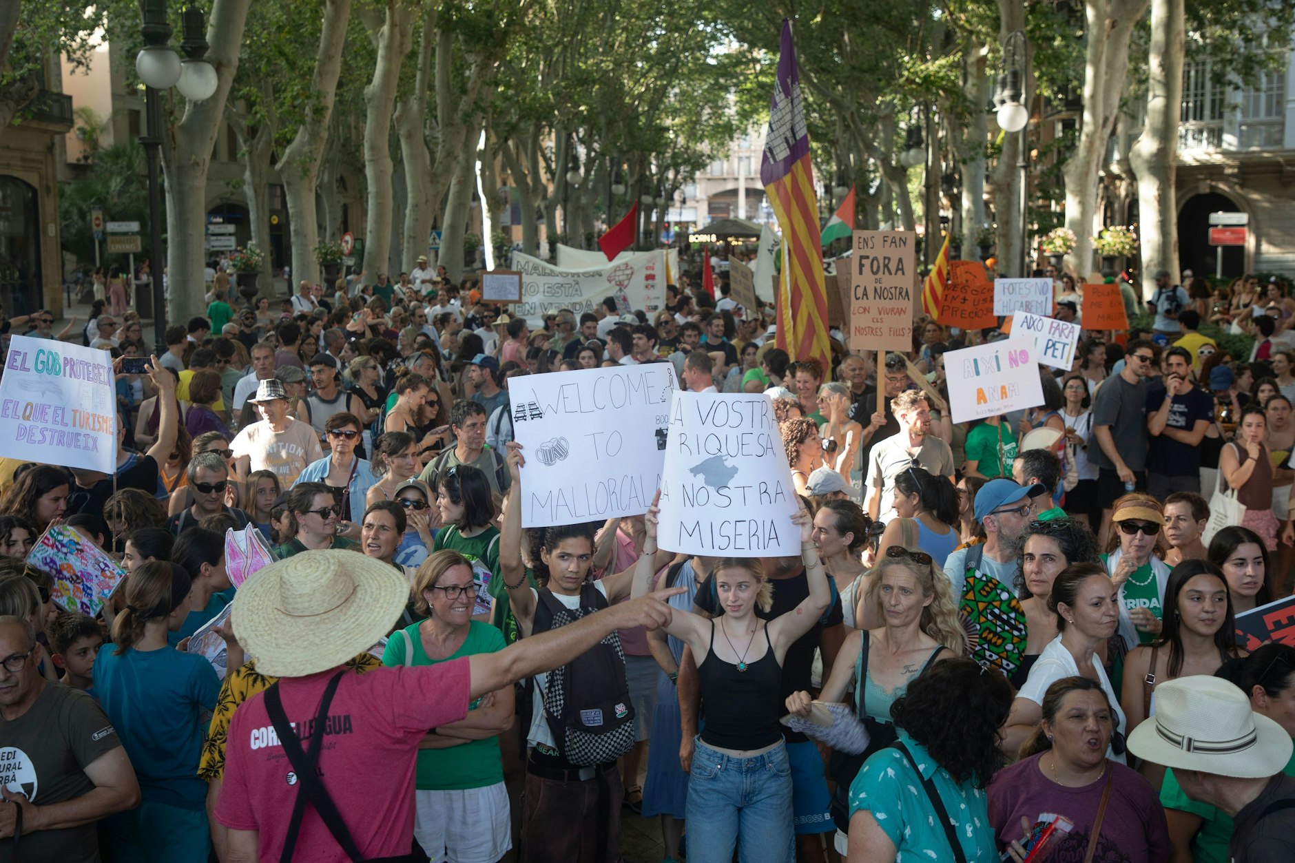 Proteste auf Mallorca gegen den Massentourismus