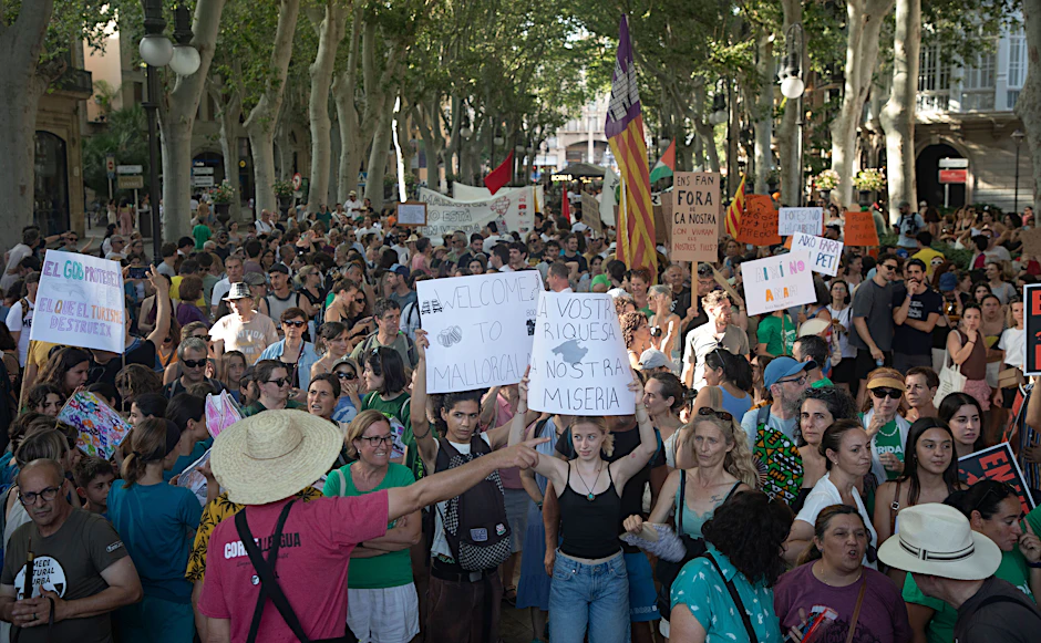 Proteste auf Mallorca gegen den Massentourismus