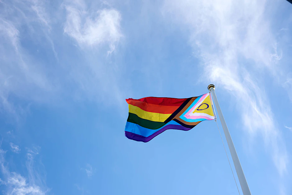 „Progress Pride“-Fahne: 2018 tauchte diese Version der Regenbogenfahne erstmals auf.
