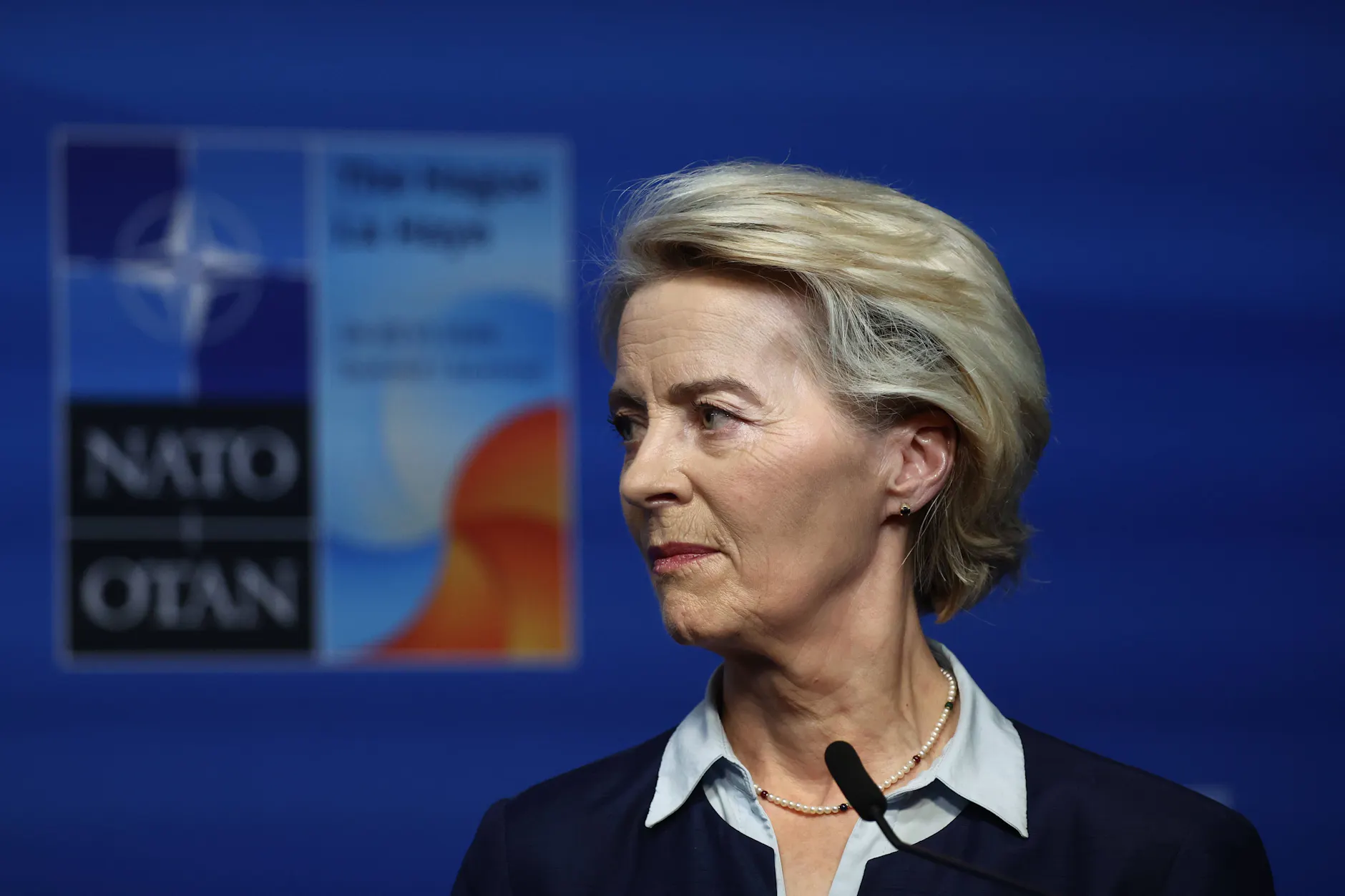 EU-Kommissionschefin Ursula von der Leyen beim Nato-Gipfel in Den Haag