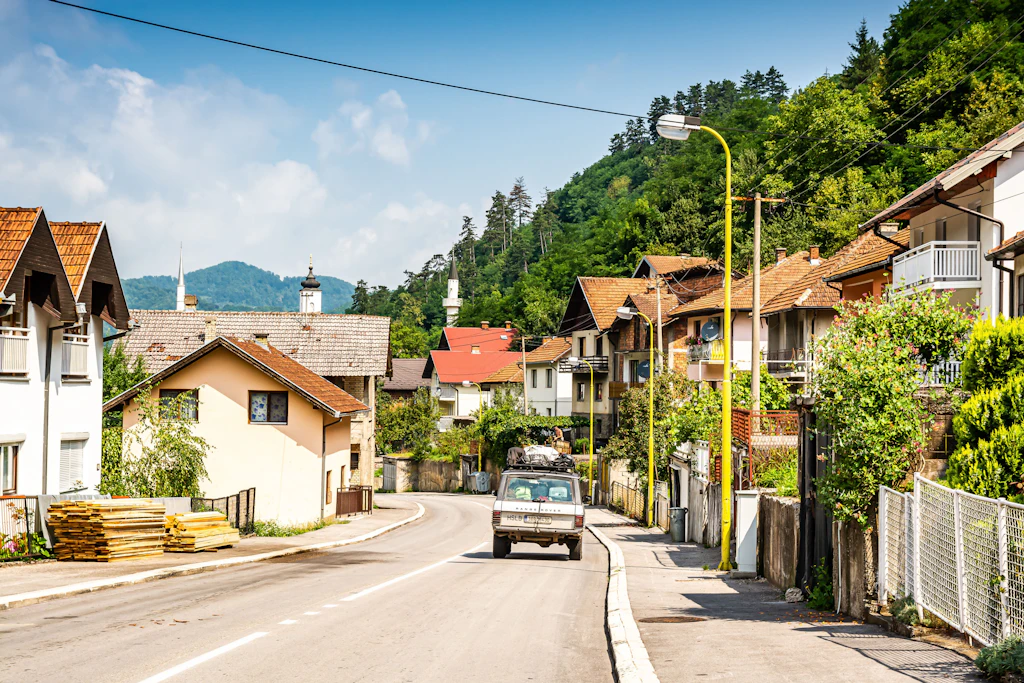 Straße in Srebrenica