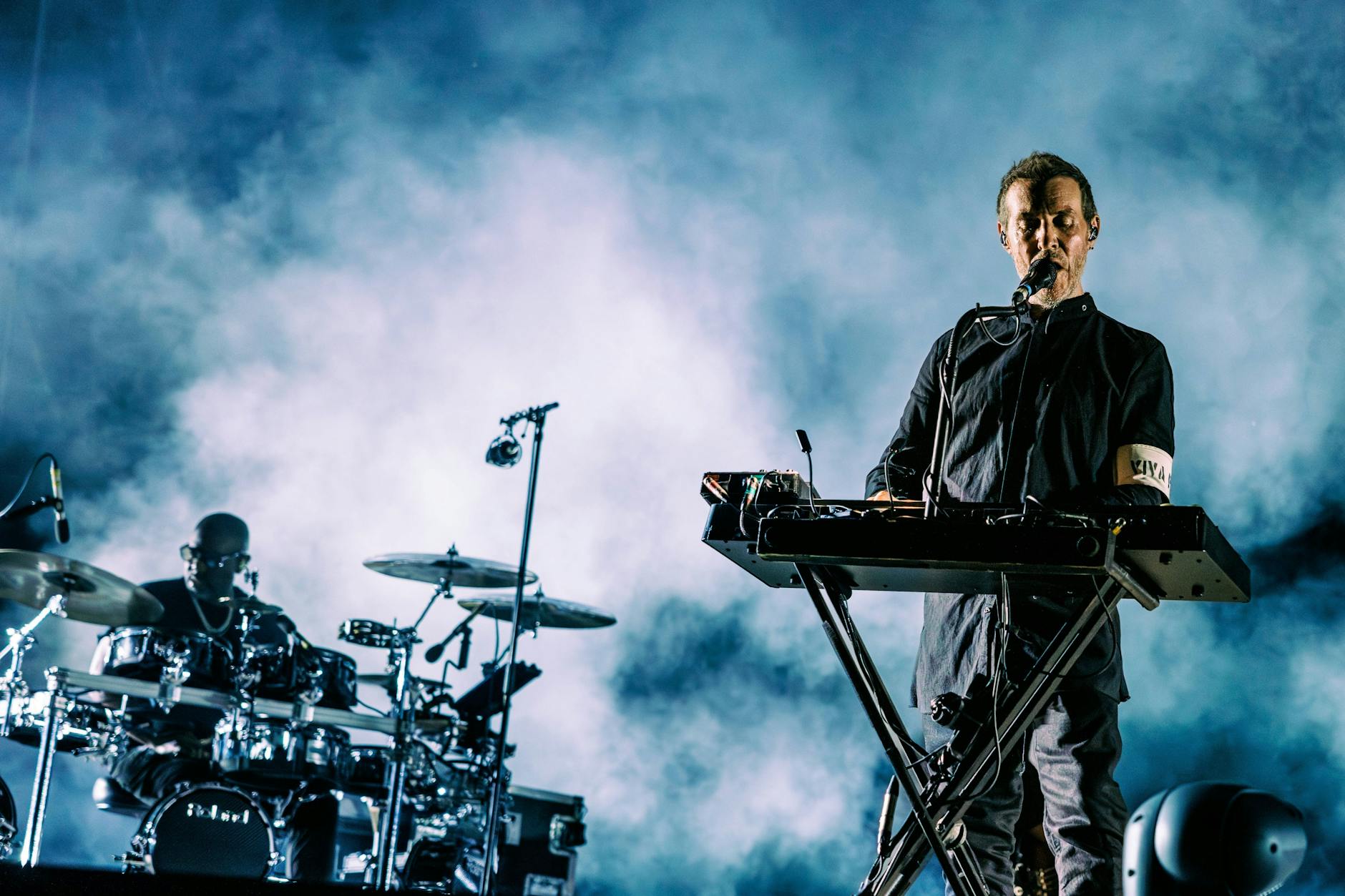 Die Trip-Hop-Band Massive Attack bei einem Auftritt vor ein paar Tagen in Mailand