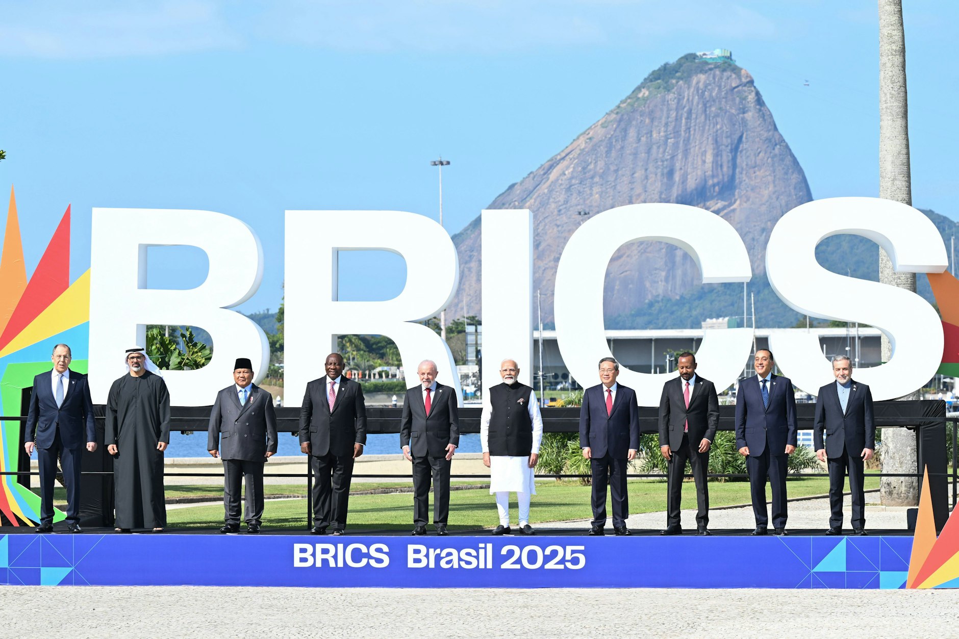 Die Vertreter der Brics-Staaten in Rio de Janeiro.