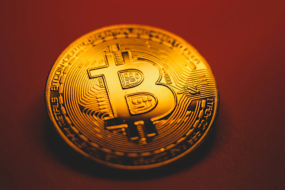 Eine Bitcoin-Münze