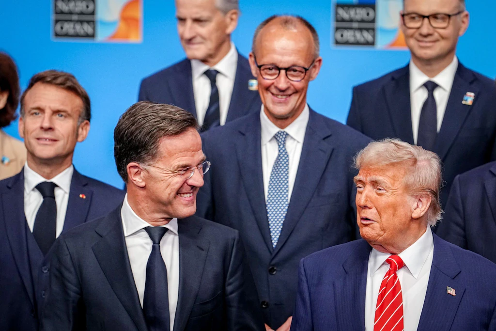 Die 32 Staats- und Regierungschefs der Nato-Staaten treffen sich hier zu einem zweitägigen Gipfel in Den Haag.