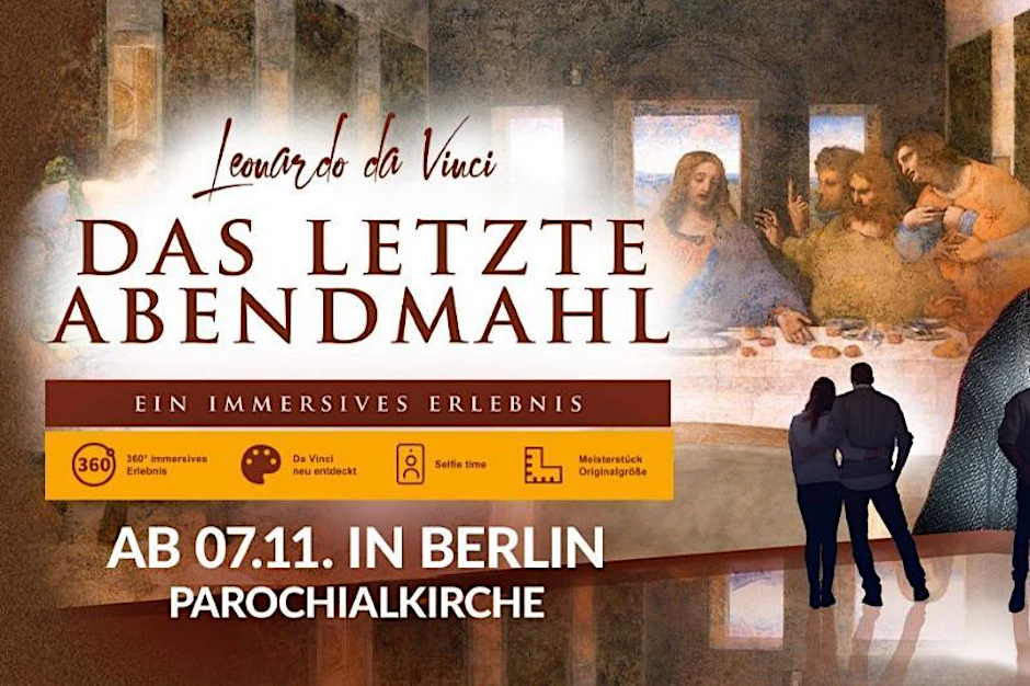 Ein Bild, das die Welt bewegt hat. Eine Ausstellung, die berührt. Erleben Sie eine Reise in das Denken des Genies Leonardo da Vinci – und entschlüsseln Sie seine Geheimnisse bei einem immersiven Erlebnis für alle Generationen.