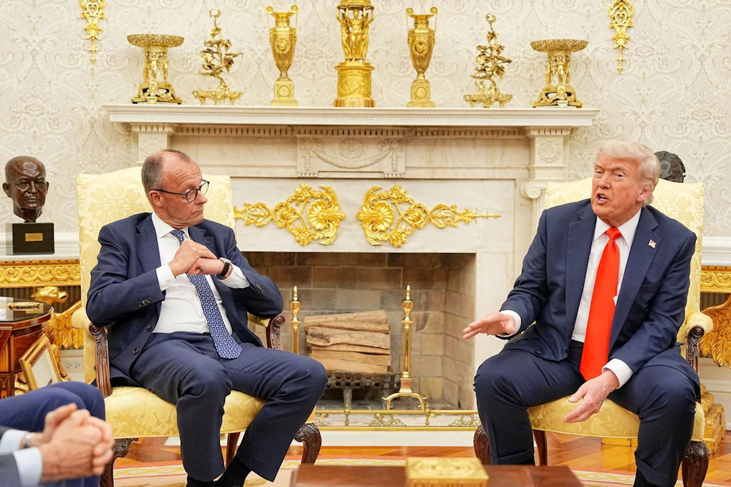 Trump ist schlecht gelaunt: Bekommt Merz das heute zu spüren?