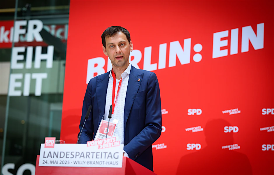 Martin Hikel ist der Landesvorsitzende der Berliner SPD.