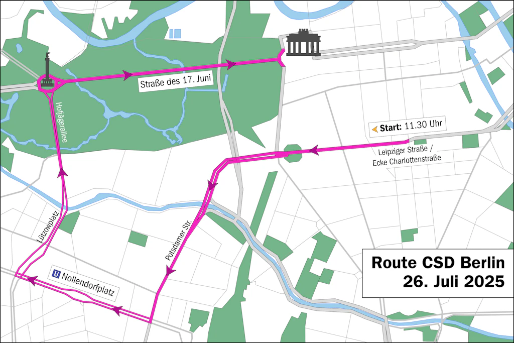 Die Route des CSD 2025