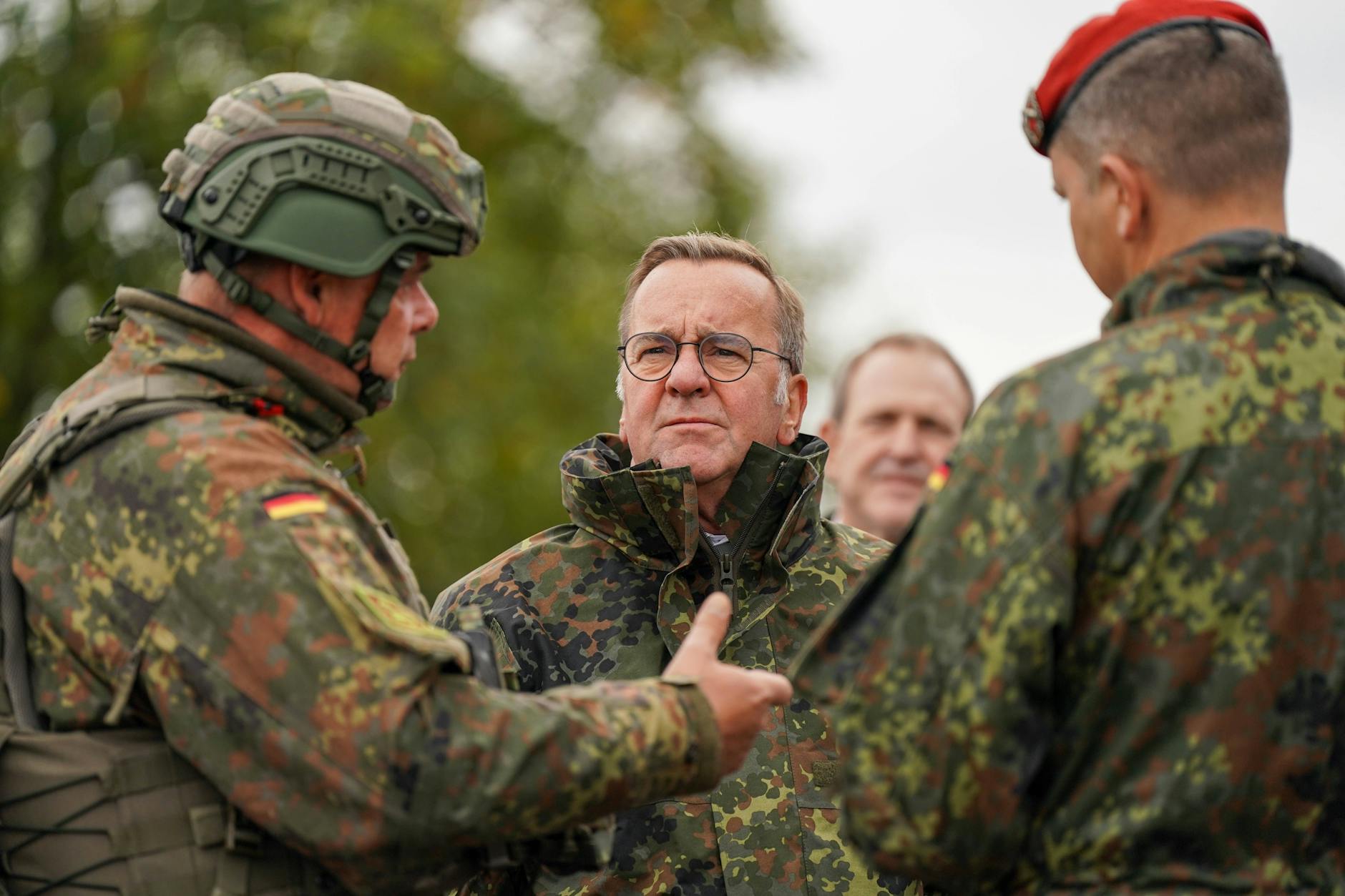 Verteidigungsminister Boris Pistorius bei einer Übung der Bundeswehr