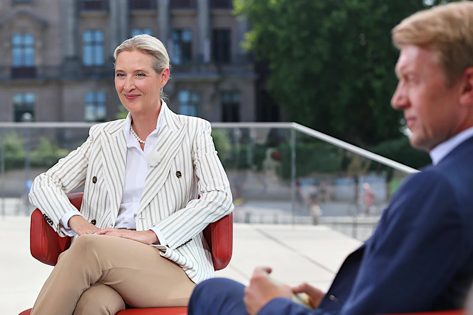 Freut sich über die Störung ihres Interviews: Alice Weidel.