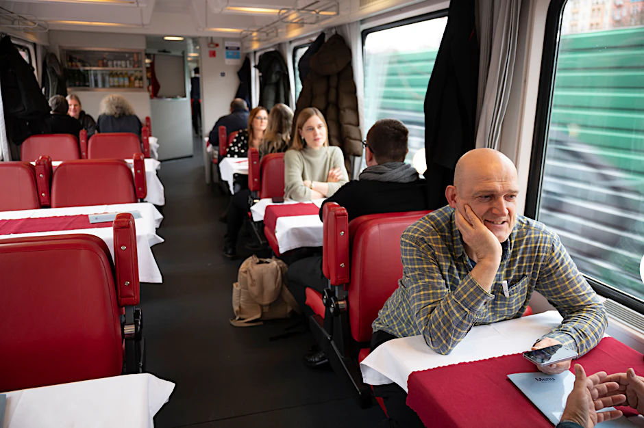 Der „Knödelexpress“ – der Speisewagen an den Zügen der tschechischen Bahn von Berlin nach Prag ist für viele eine Institution.