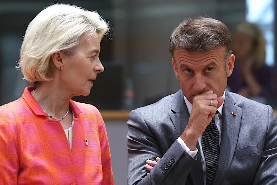In Fragen der Handelspolitik sind sich Kommissionspräsidentin Ursula von der Leyen und Frankreichs Präsident Emmanuel Macron nicht einig.