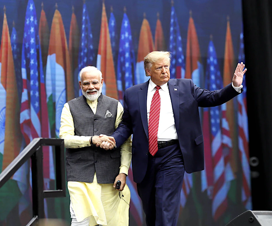 Indiens Premier Narendra Modi und US-Präsident Donald Trump im Jahr 2019