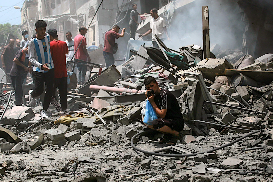 Nach einem Angriff auf Gaza-Stadt am 8. August 2025