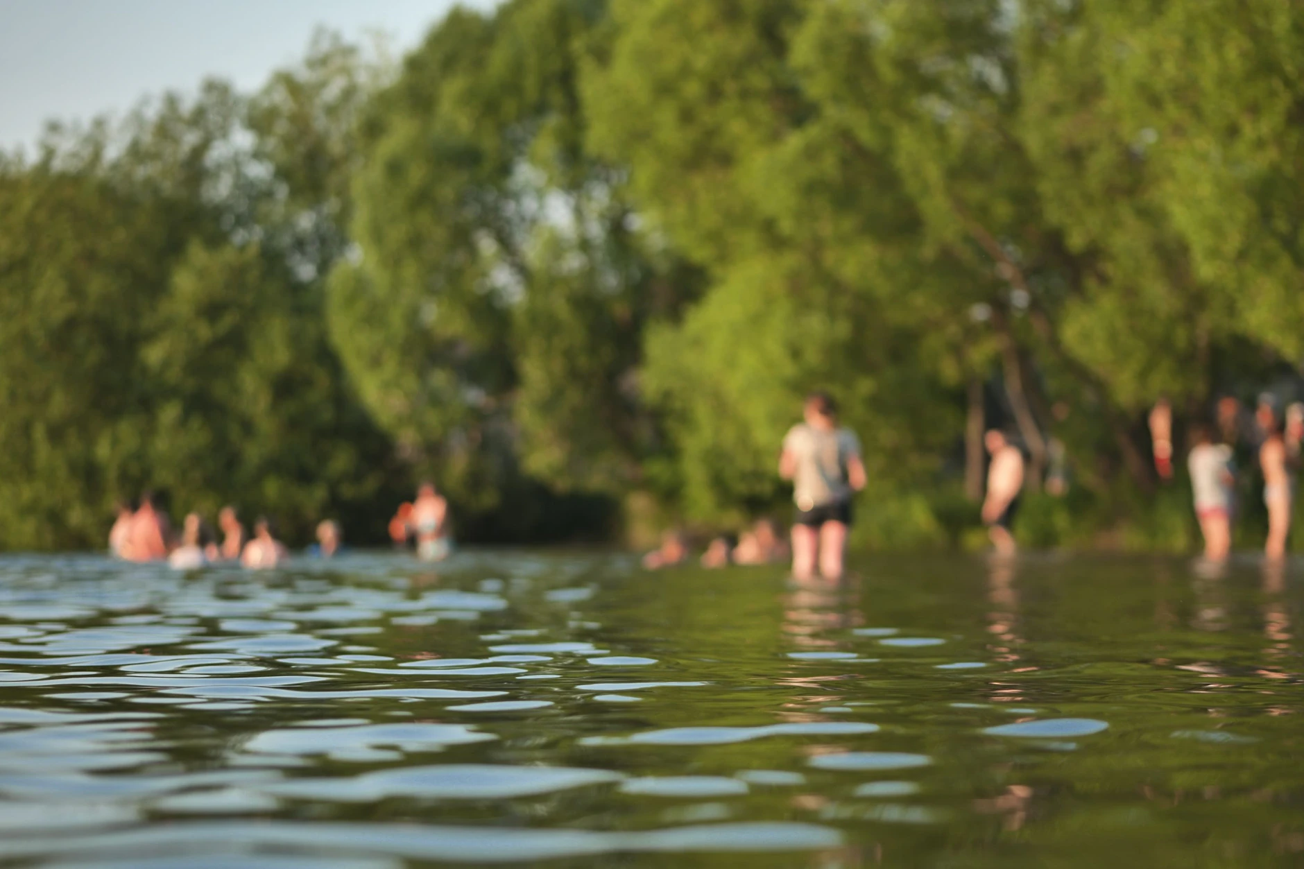 Immer wieder suchen Wildbader Abkühung an den Ufern des Plötzensees. Der See leidet darunter.