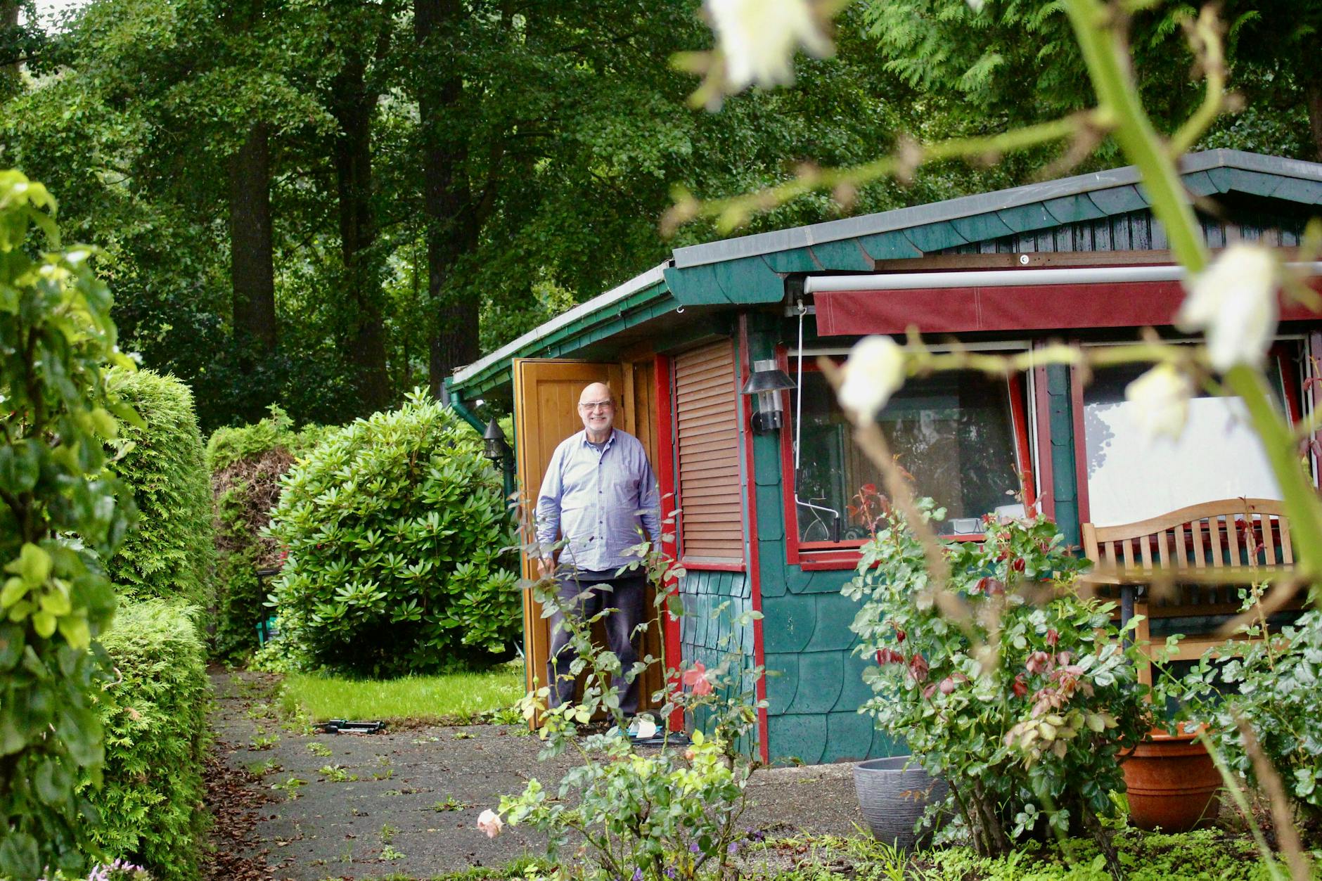 Walter Meier, der Vorstandsvorsitzende der Laubensiedlung Breitehorn