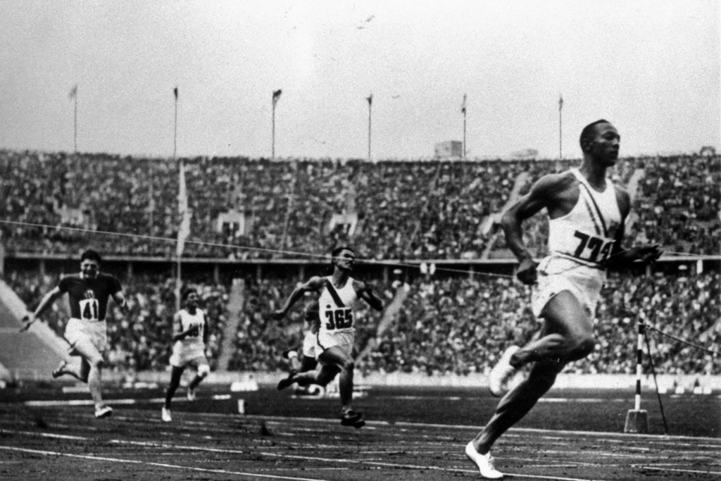 Jesse Owens im Berliner Olympiastadion