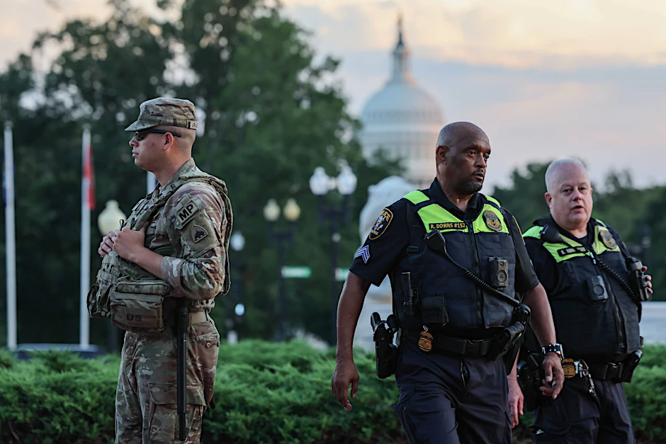 Ein ungewohntes Bild in Washington D.C.: Für mehr Sicherheit entsandte Trump die Nationalgarde.