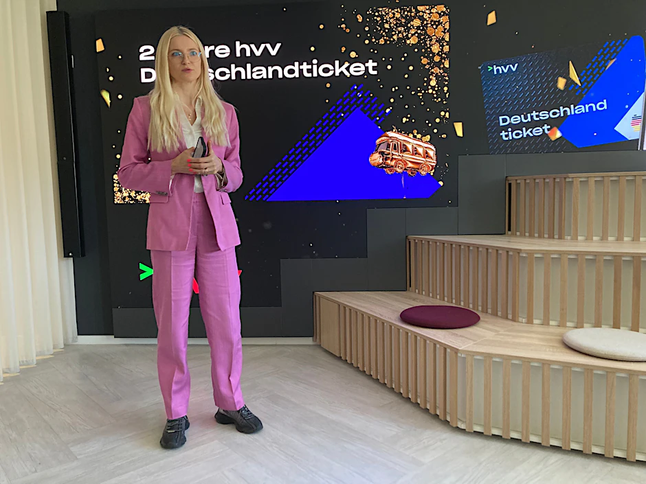 Noch ist Anna-Theresa Korbutt die Geschäftsführerin des HVV (Hamburger Verkehrsverbund).