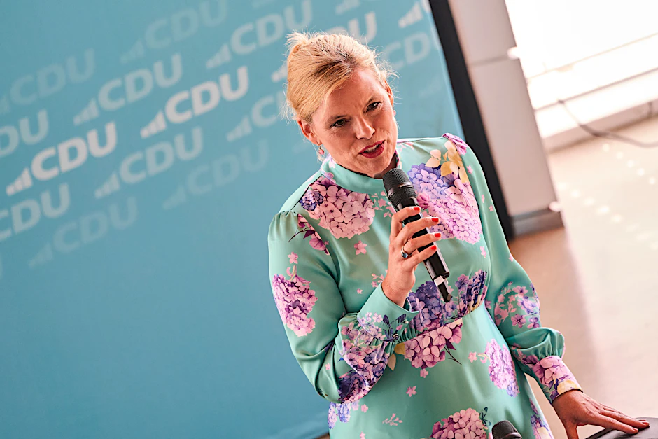 Julia Klöckner (CDU), Bundestagspräsidentin, sprach beim Sommerfest der CDU Koblenz.