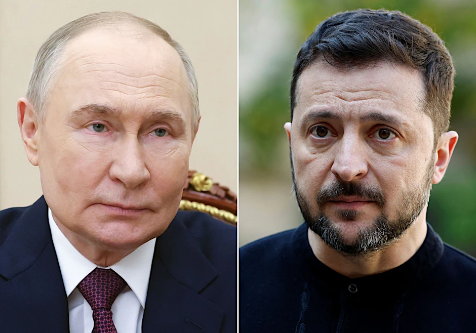 Kremlchef Wladimir Putin und der ukrainische Präsident Wolodymyr Selenskyj: Wann kommt es zum direkten Aufeinandertreffen der beiden Staatschefs?