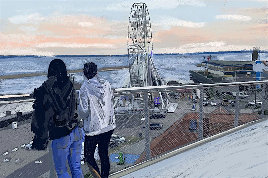 Abends am Pier von Sassnitz: „Hier ist das St. Tropez von Rügen, das Las Vegas der Ostsee“
