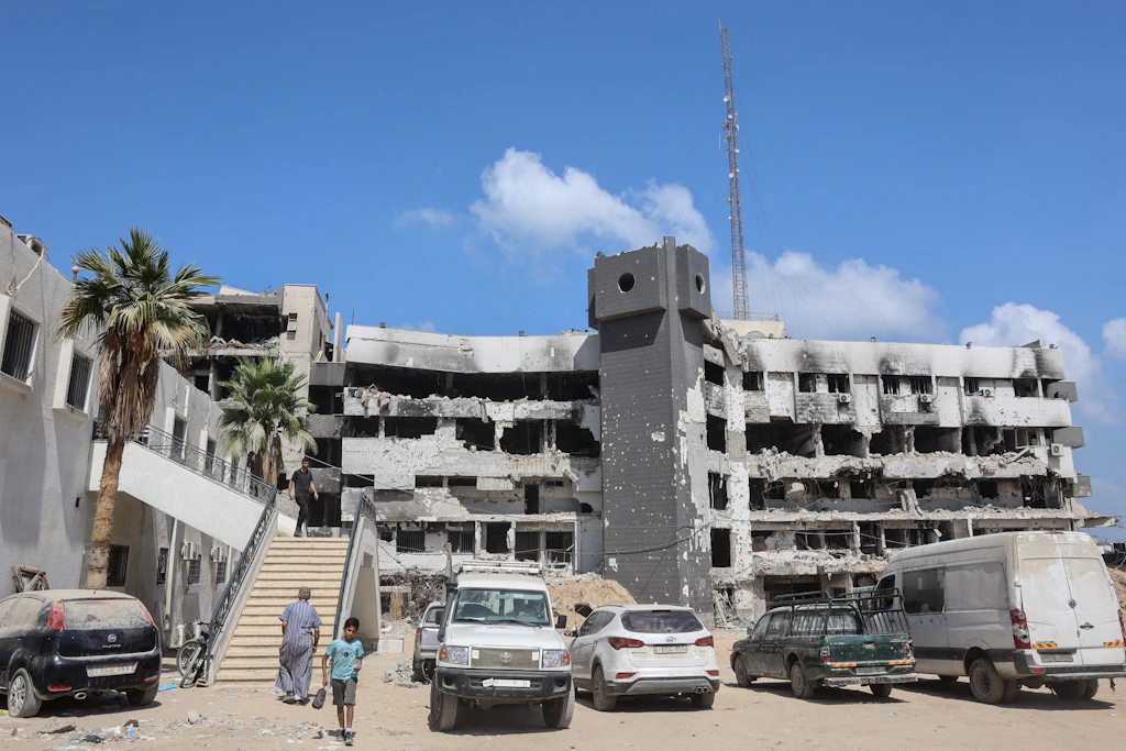 Die Ruinen des Al-Shifa-Krankenhauses in Gaza-Stadt