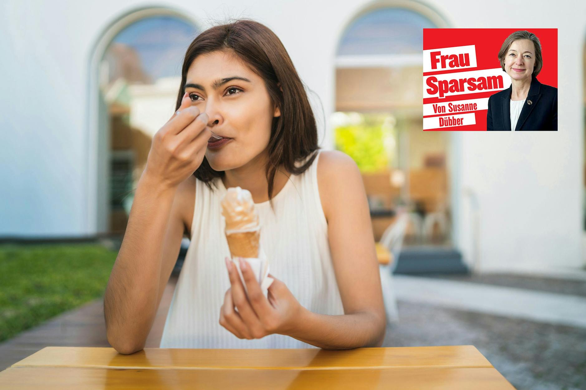 Eine Kugel Eis statt zwei? Sparsam zu leben, muss das Glück nicht einschränken.