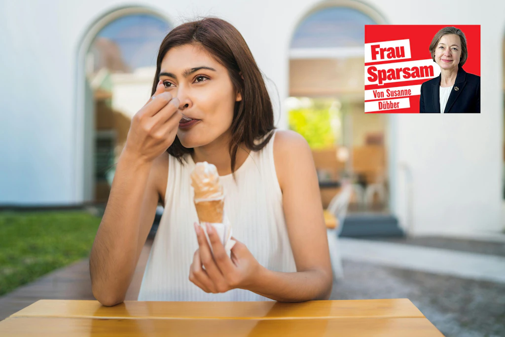 Eine Kugel Eis statt zwei? Sparsam zu leben, muss das Glück nicht einschränken.